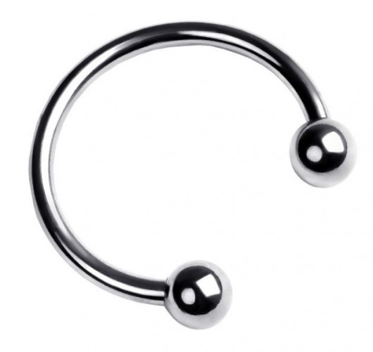 Серебристая подкова на головку пениса - ToyFa - купить с доставкой в Сочи