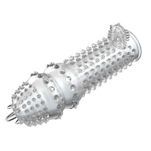 Закрытая прозрачная насадка Crystal sleeve - 14,2 см. - Erowoman-Eroman - в Сочи купить с доставкой