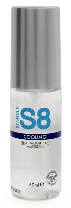 Охлаждающий лубрикант на водной основе S8 Cooling Lube - 50 мл. - Stimul8 - купить с доставкой в Сочи