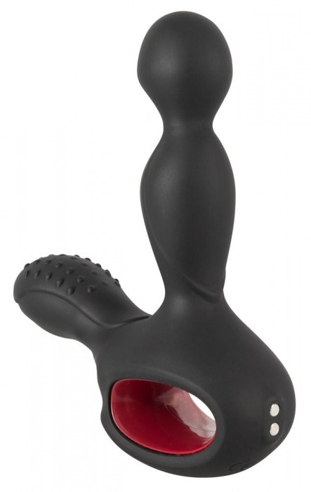 Черный вибромассажер простаты с нагревом и ротацией Prostate Plug - 14,5 см. - Orion - в Сочи купить с доставкой