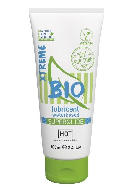 Интимный увлажняющий гель BIO SuperGlide Xtreme - 100 мл. - HOT - купить с доставкой в Сочи