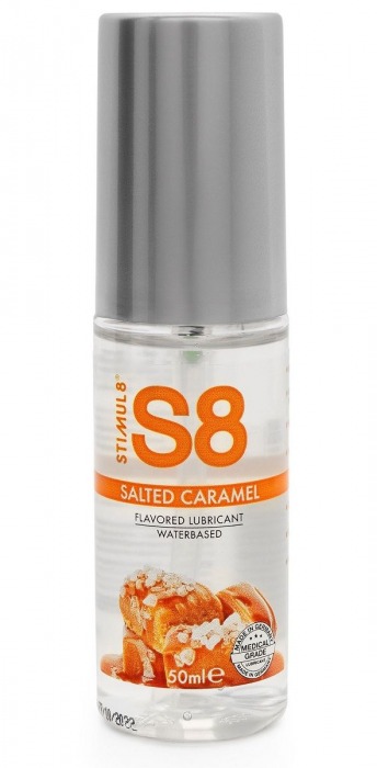 Лубрикант S8 Flavored Lube со вкусом солёной карамели - 50 мл. - Stimul8 - купить с доставкой в Сочи