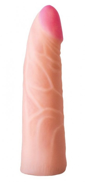 Фаллическая насадка на трусики харнесс - 17,5 см. - LOVETOY (А-Полимер) - купить с доставкой в Сочи