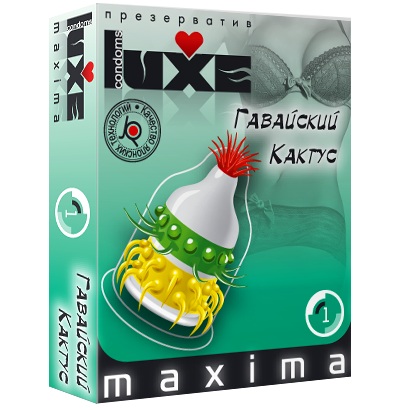 Презерватив LUXE Maxima  Гавайский Кактус  - 1 шт. - Luxe - купить с доставкой в Сочи