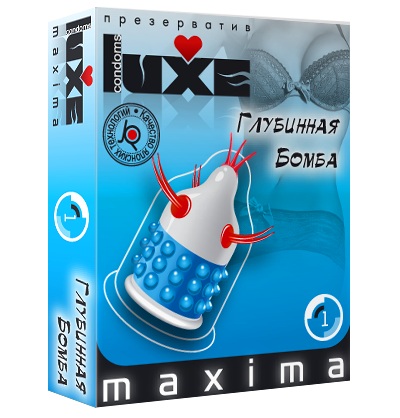 Презерватив LUXE Maxima  Глубинная бомба  - 1 шт. - Luxe - купить с доставкой в Сочи