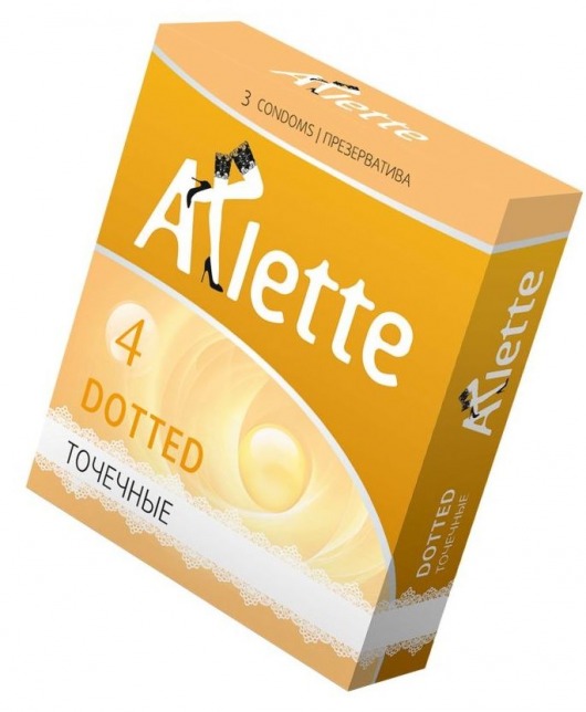 Презервативы Arlette Dotted с точечной текстурой - 3 шт. - Arlette - купить с доставкой в Сочи