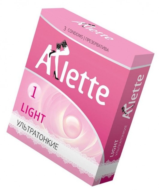 Ультратонкие презервативы Arlette Light - 3 шт. - Arlette - купить с доставкой в Сочи