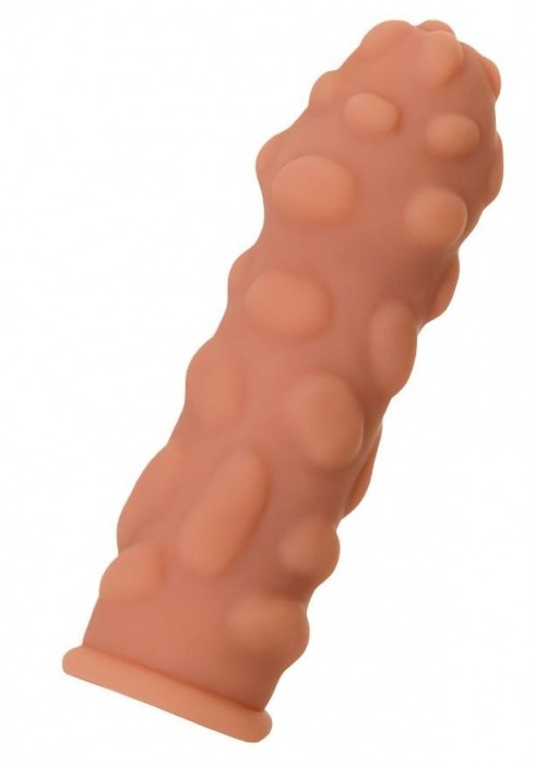 Телесная реалистичная насадка KOKOS Extreme Sleeve 11 с дополнительной стимуляцией - 12,7 см. - KOKOS - в Сочи купить с доставкой