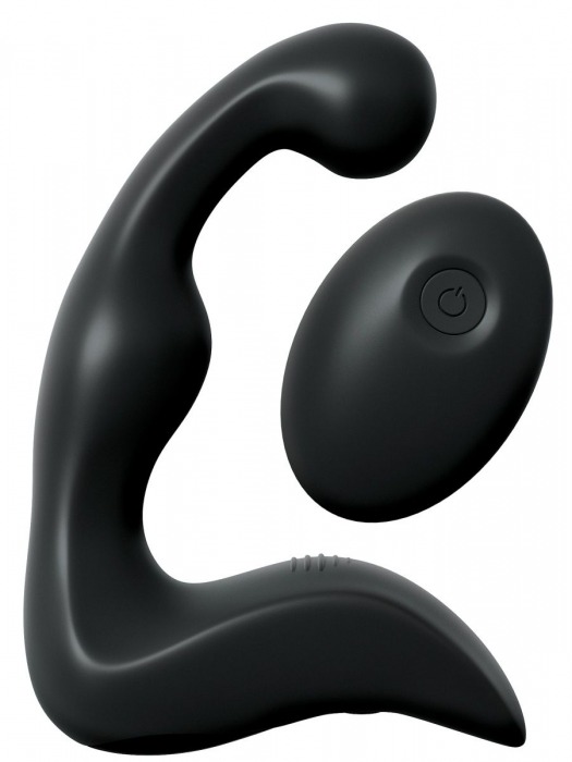 Черный вибромассажер простаты с пультом ДУ Control P-Spot Pro - Pipedream - в Сочи купить с доставкой