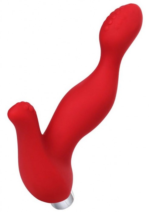 Красный силиконовый вибростимулятор простаты Proman - 12,5 см. - ToyFa - в Сочи купить с доставкой
