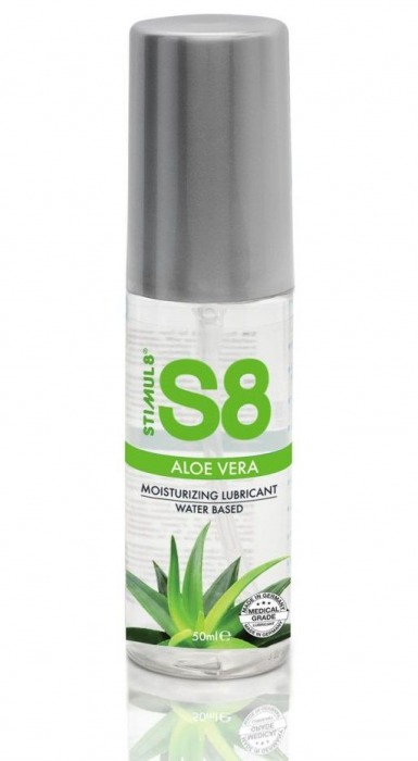 Лубрикант на водной основе S8 Aloe Vera Lube с алоэ вера - 50 мл. - Stimul8 - купить с доставкой в Сочи