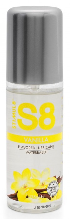 Лубрикант на водной основе Stimul8 Flavored Lube с ванильным ароматом - 125 мл. - Stimul8 - купить с доставкой в Сочи