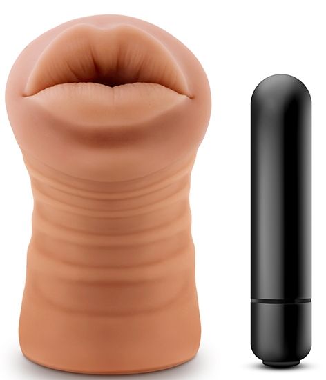 Кофейный мастурбатор-ротик Isabella - Blush Novelties - в Сочи купить с доставкой