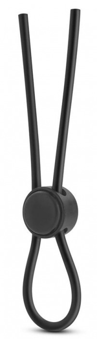 Черное силиконовое лассо на пенис SILICONE LOOP COCK RING - Blush Novelties - в Сочи купить с доставкой