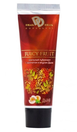 Интимный съедобный лубрикант JUICY FRUIT с ароматом дыни - 30 мл. - БиоМед - купить с доставкой в Сочи