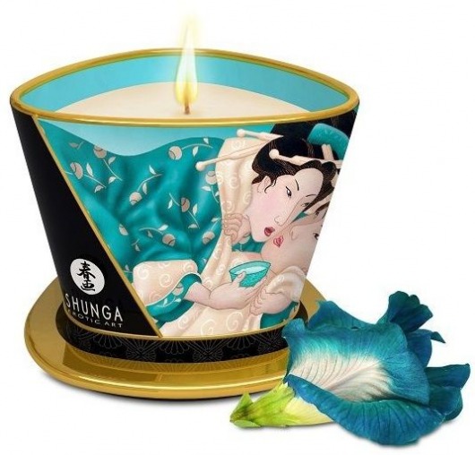 Массажная свеча Island Blossoms - 170 мл. - Shunga - купить с доставкой в Сочи