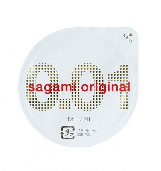 Супертонкий презерватив Sagami Original 0.01 - 1 шт. - Sagami - купить с доставкой в Сочи