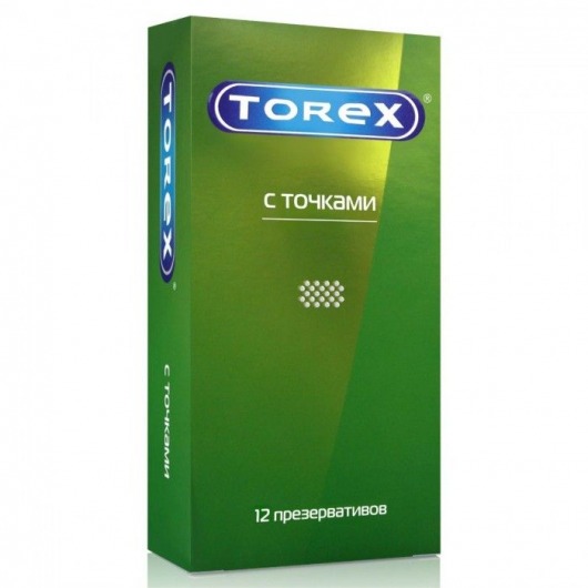 Текстурированные презервативы Torex  С точками  - 12 шт. - Torex - купить с доставкой в Сочи