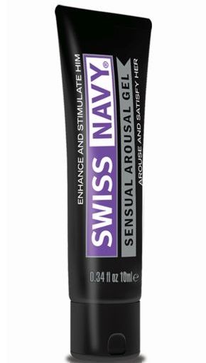 Возбуждающий гель-лубрикант на водной основе Sensual Arousal Lubricant - 10 мл. - Swiss navy - купить с доставкой в Сочи