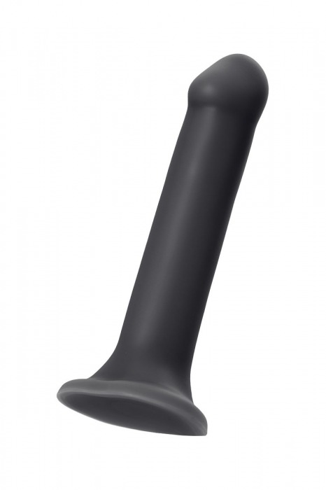 Черный фаллос на присоске Silicone Bendable Dildo XL - 20 см. - Strap-on-me - купить с доставкой в Сочи