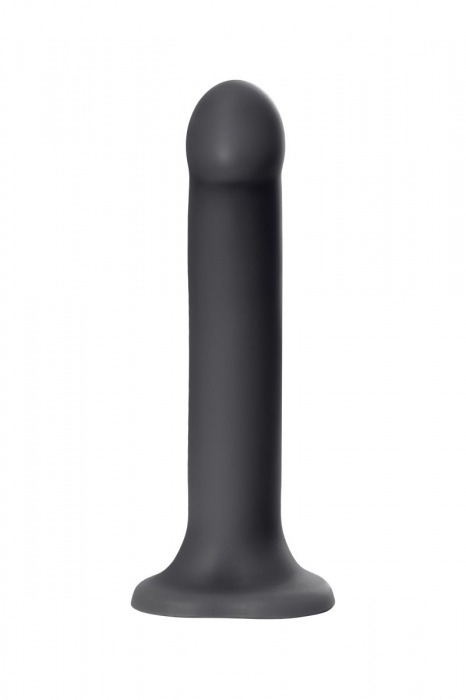 Черный фаллос на присоске Silicone Bendable Dildo XL - 20 см. - Strap-on-me - купить с доставкой в Сочи