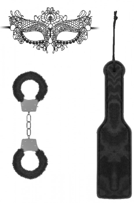 Черный игровой набор Introductory Bondage Kit №4 - Shots Media BV - купить с доставкой в Сочи