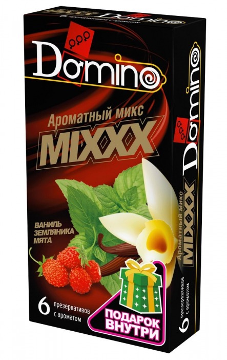 Ароматизированные презервативы DOMINO  Ароматный микс  - 6 шт. - Domino - купить с доставкой в Сочи