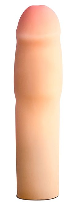 Телесная насадка-удлинитель на пенис PERFORMANCE 1.5INCH COCK XTENDER - 16 см. - Blush Novelties - в Сочи купить с доставкой