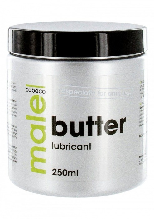 Анальный лубрикант MALE Cobeco Butter Lubricant - 250 мл. - Cobeco - купить с доставкой в Сочи