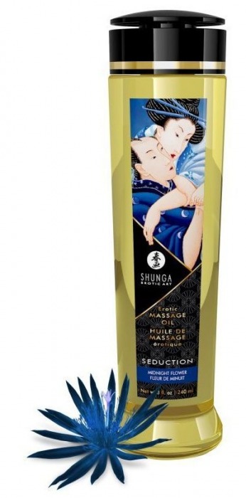 Массажное масло с ароматом ночных цветов Seduction - 240 мл. - Shunga - купить с доставкой в Сочи