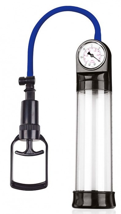 Прозрачная вакуумная помпа Sex Expert с манометром - Sex Expert - в Сочи купить с доставкой