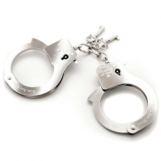 Металлические наручники Metal Handcuffs - Fifty Shades of Grey - купить с доставкой в Сочи