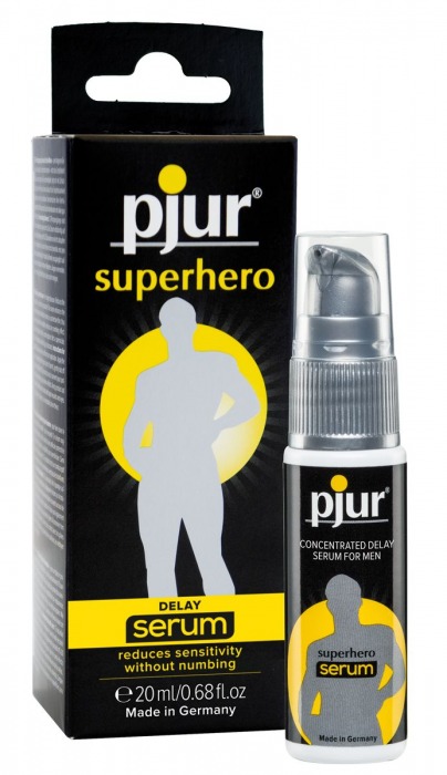 Сыворотка-пролонгатор pjur SUPERHERO Delay Serum - 20 мл. - Pjur - купить с доставкой в Сочи