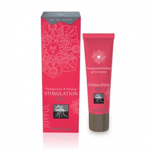 Возбуждающий интимный гель для двоих STIMULATION GEL Pomegranate   Nutmeg - 30 мл. - Shiatsu - купить с доставкой в Сочи