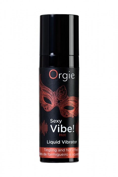 Разогревающий гель для массажа ORGIE Sexy Vibe Hot с эффектом вибрации - 15 мл. - ORGIE - купить с доставкой в Сочи