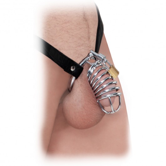 Кольцо верности Extreme Chastity Belt с фиксацией головки - Pipedream - купить с доставкой в Сочи
