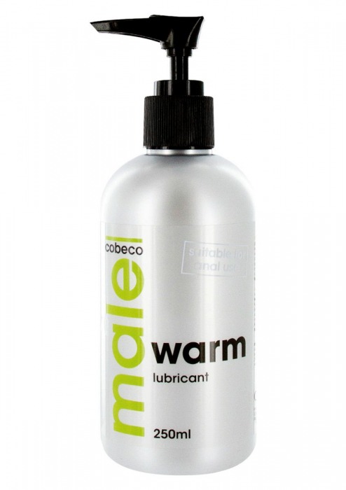 Лубрикант с согревающим эффектом MALE Cobeco Warm Lubricant - 250 мл. - Cobeco - купить с доставкой в Сочи