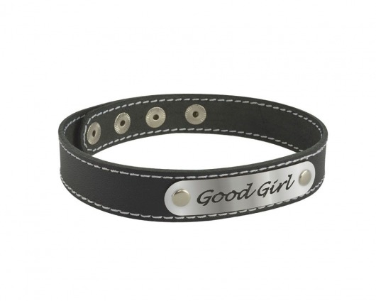 Чокер с белой строчкой Good Girl - Sitabella - купить с доставкой в Сочи