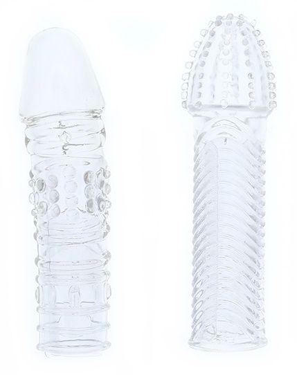 Комплект из 2 прозрачных насадок на пенис PENIS EXTENDER PACK - Dream Toys - в Сочи купить с доставкой