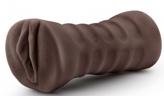 Коричневый мастурбатор-вагина Hot Chocolate Brianna - Blush Novelties - в Сочи купить с доставкой