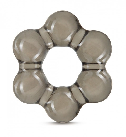 Дымчатое эрекционное кольцо Stay Hard Thick Bead Cock Ring - Blush Novelties - в Сочи купить с доставкой