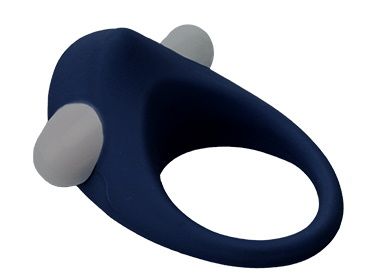 Гладкое синее эрекционное виброкольцо STIMU RING - Dream Toys - в Сочи купить с доставкой
