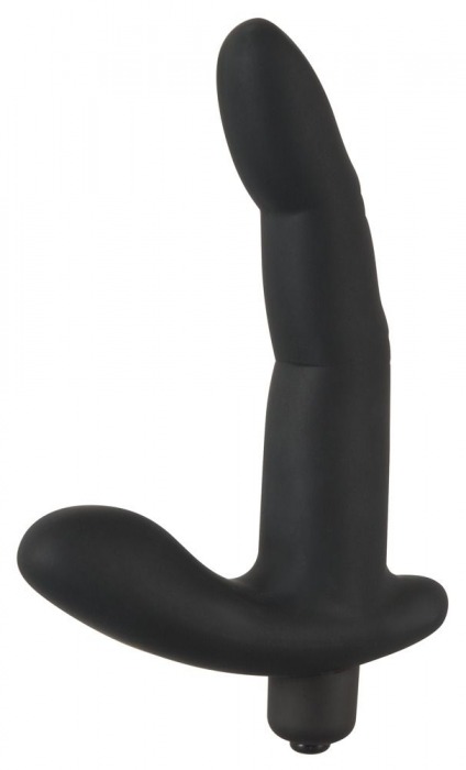 Черный вибромассажер простаты Naughty Finger Prostate Vibe - 13,8 см. - Orion - в Сочи купить с доставкой