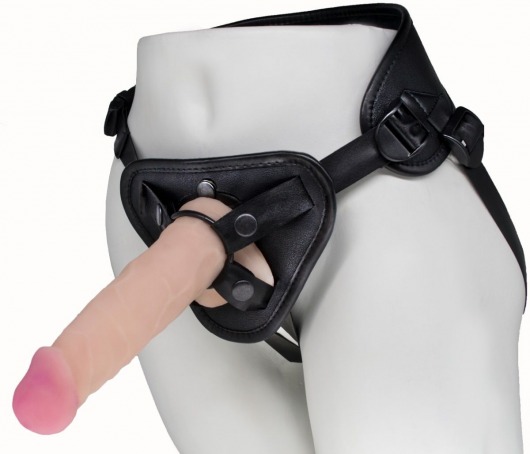 Пояс харнесс BEST UNI strap с 2 сменными насадками - 18,5 и 16 см. - LOVETOY (А-Полимер) - купить с доставкой в Сочи