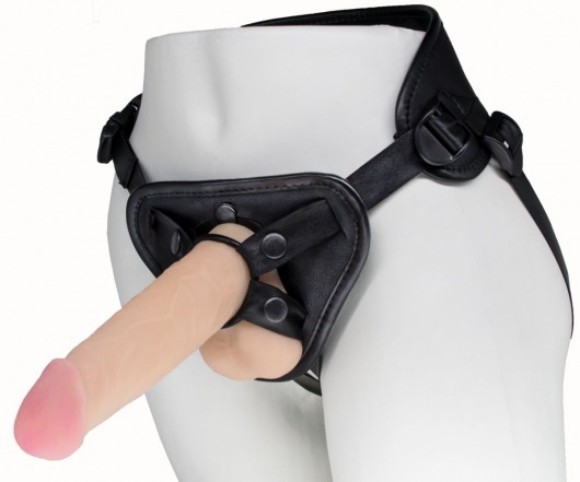 Пояс харнесс BEST UNI strap с 2 насадками - 18 и 22 см. - LOVETOY (А-Полимер) - купить с доставкой в Сочи