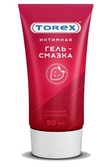Смазка на водной основе TOREX  Сладкая клубника  - 50 мл. - Torex - купить с доставкой в Сочи