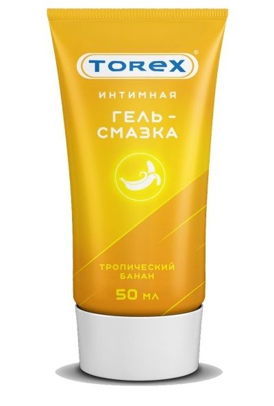 Смазка на водной основе TOREX  Тропический банан  - 50 мл. - Torex - купить с доставкой в Сочи