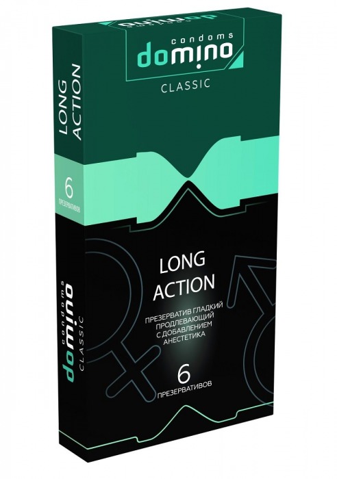 Презервативы с пролонгирующим эффектом DOMINO Classic Long action - 6 шт. - Domino - купить с доставкой в Сочи