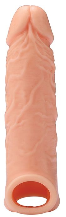 Телесная насадка EXTENDER WITH BALL STRAP 6.5 - 17 см. - Dream Toys - в Сочи купить с доставкой
