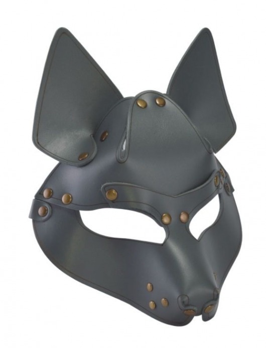 Серая маска Wolf с клепками - Sitabella - купить с доставкой в Сочи